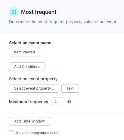 A most frequent product-viewed trait
